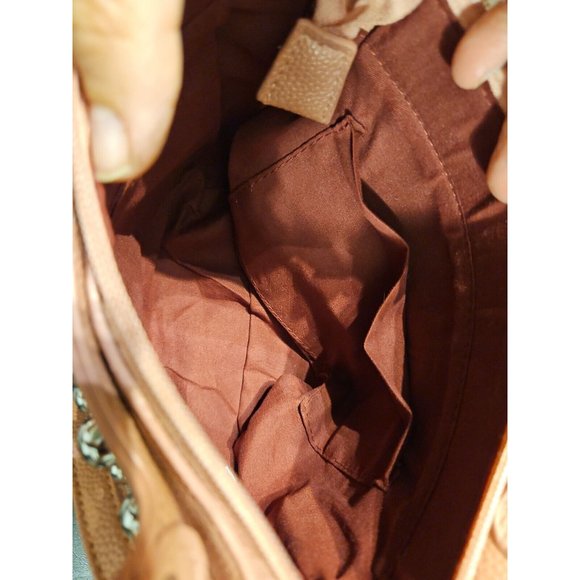 VGC rare, dusky pink studded handbag, fantastic condition inside & out, w. strap - Picture 15 of 16